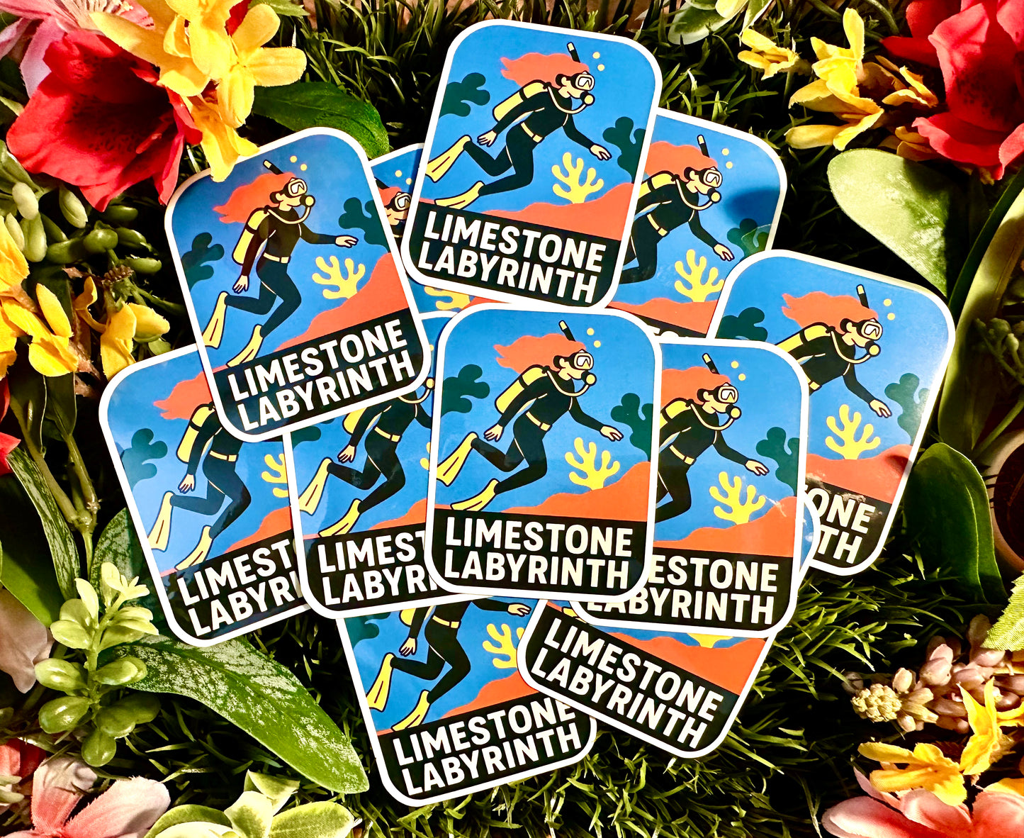 Diver sticker