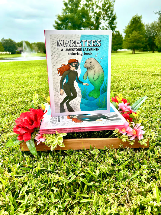 Limestone Labyrinth: Manatees coloring book