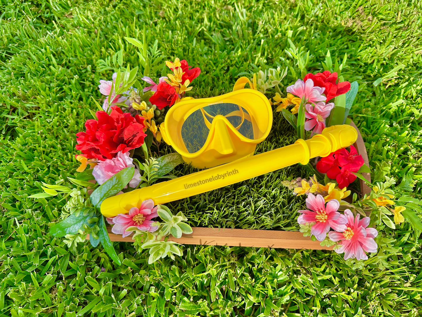 Sunfish Yellow Snorkel Set