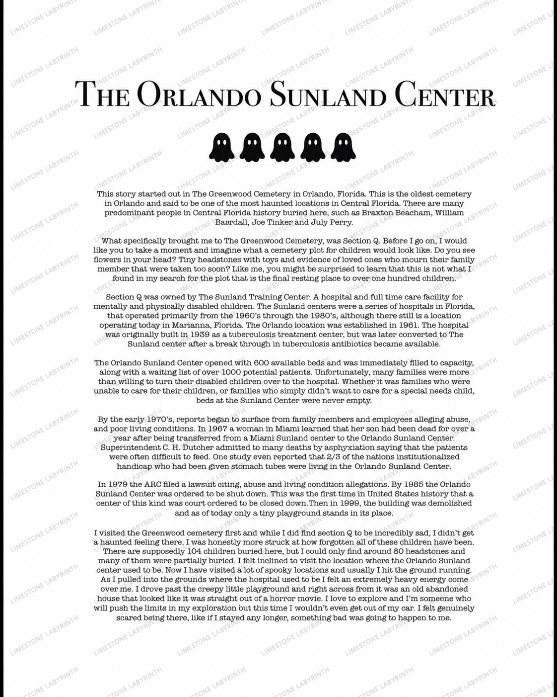 Florida Haunted History: The Coloring Book