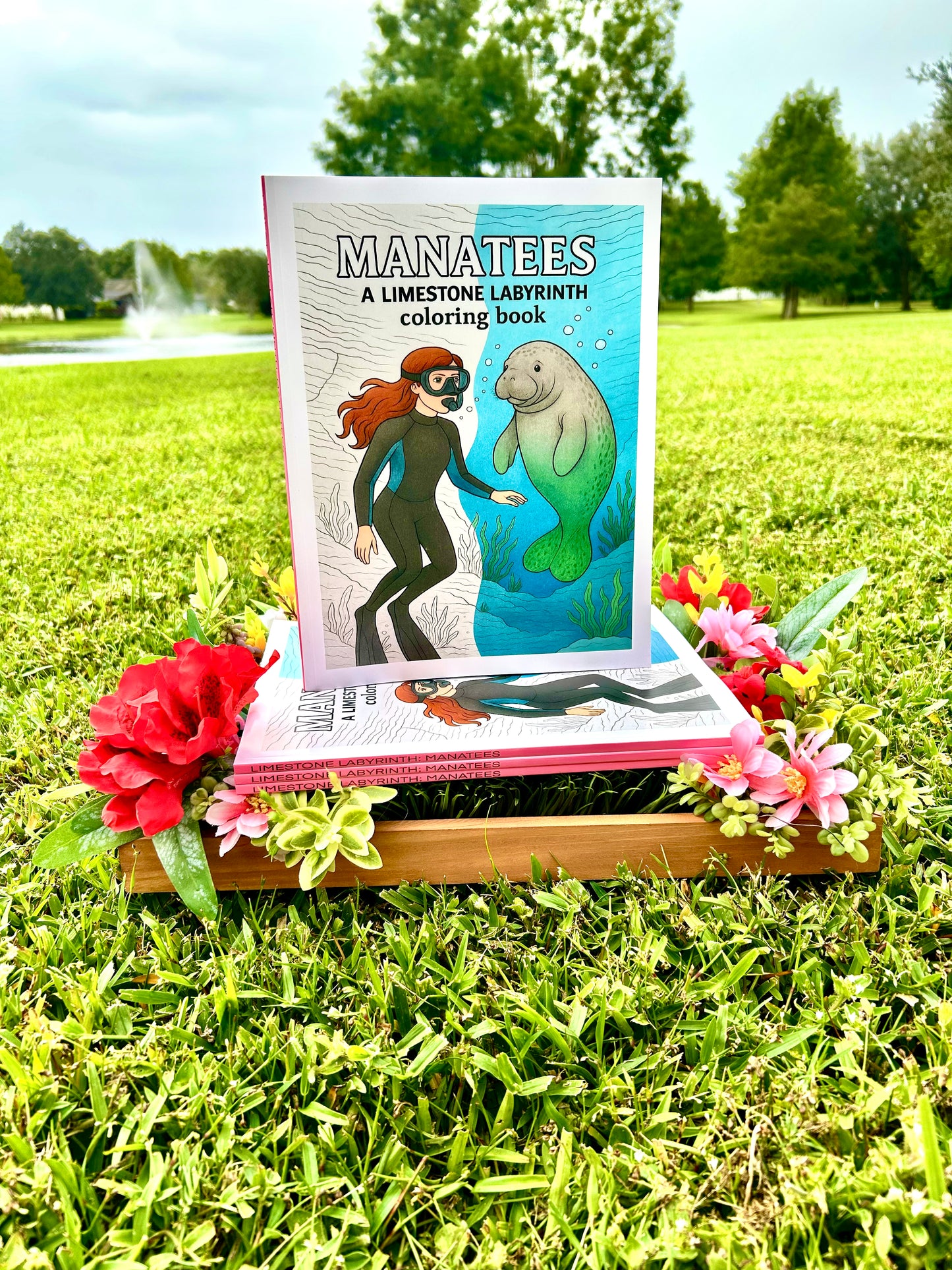 Limestone Labyrinth: Manatees coloring book