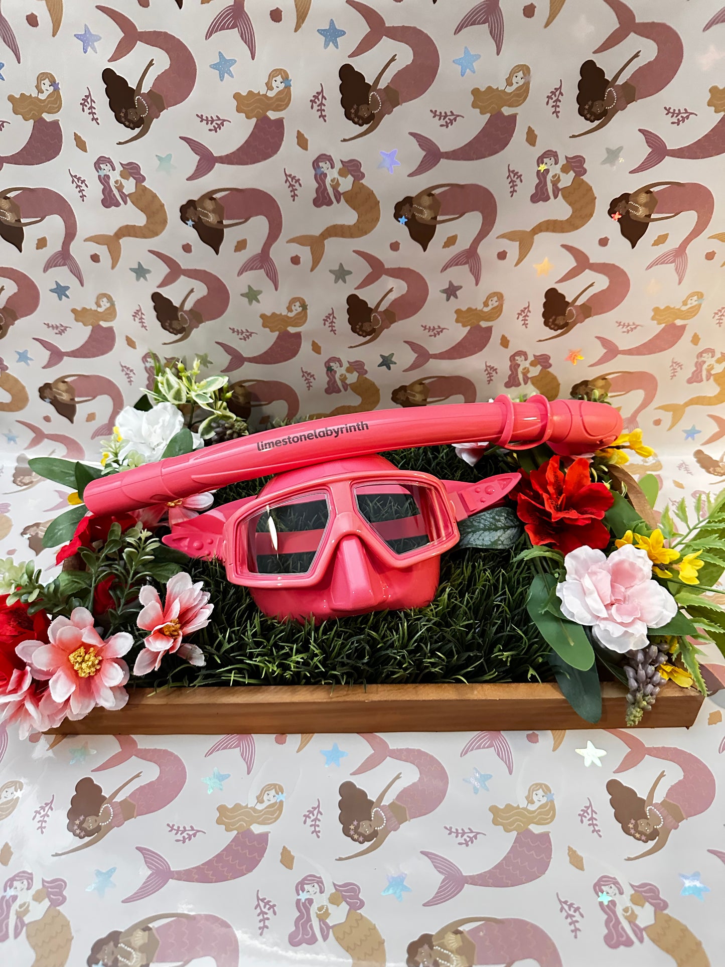 Hibiscus Pink Snorkel Set