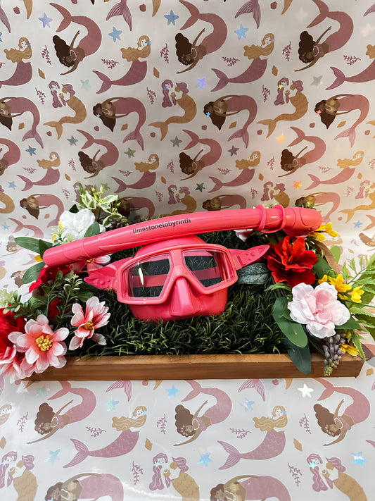 Hibiscus Pink Snorkel Set