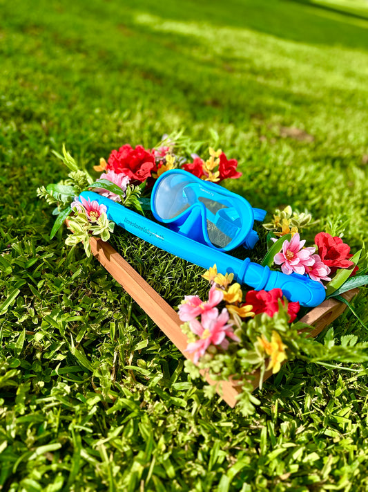 Spring Blue Snorkel Set