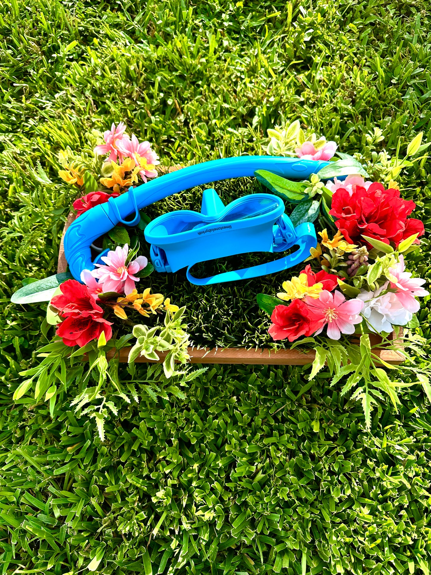 Spring Blue Snorkel Set